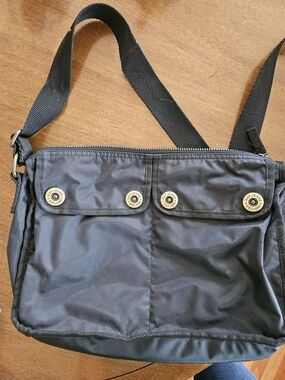 Vintage GAP Nylon Black Crossbody Messenger Bag